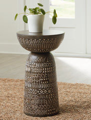 Floridian Furniture - Ashley Furniture - Hadcher Accent Table - Accent Table / Cream/Brown - A4000622