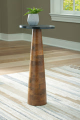 Floridian Furniture - Ashley Furniture - Quinndon Accent Table - Accent Table / Brown/Black - A4000633