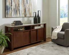 Floridian Furniture - Ashley Furniture - Tobinville Accent Cabinet - Accent Cabinet / Dark Brown - A4000673