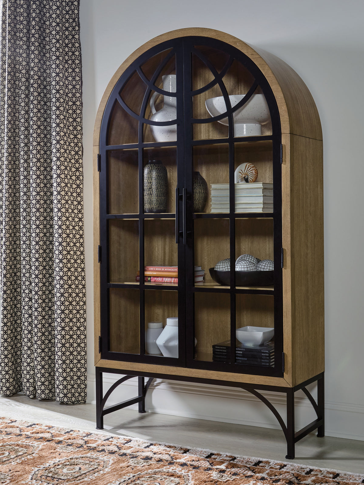 Floridian Furniture - Ashley Furniture - Gwenwich Accent Cabinet - Accent Cabinet / Natural/Black - A4000704