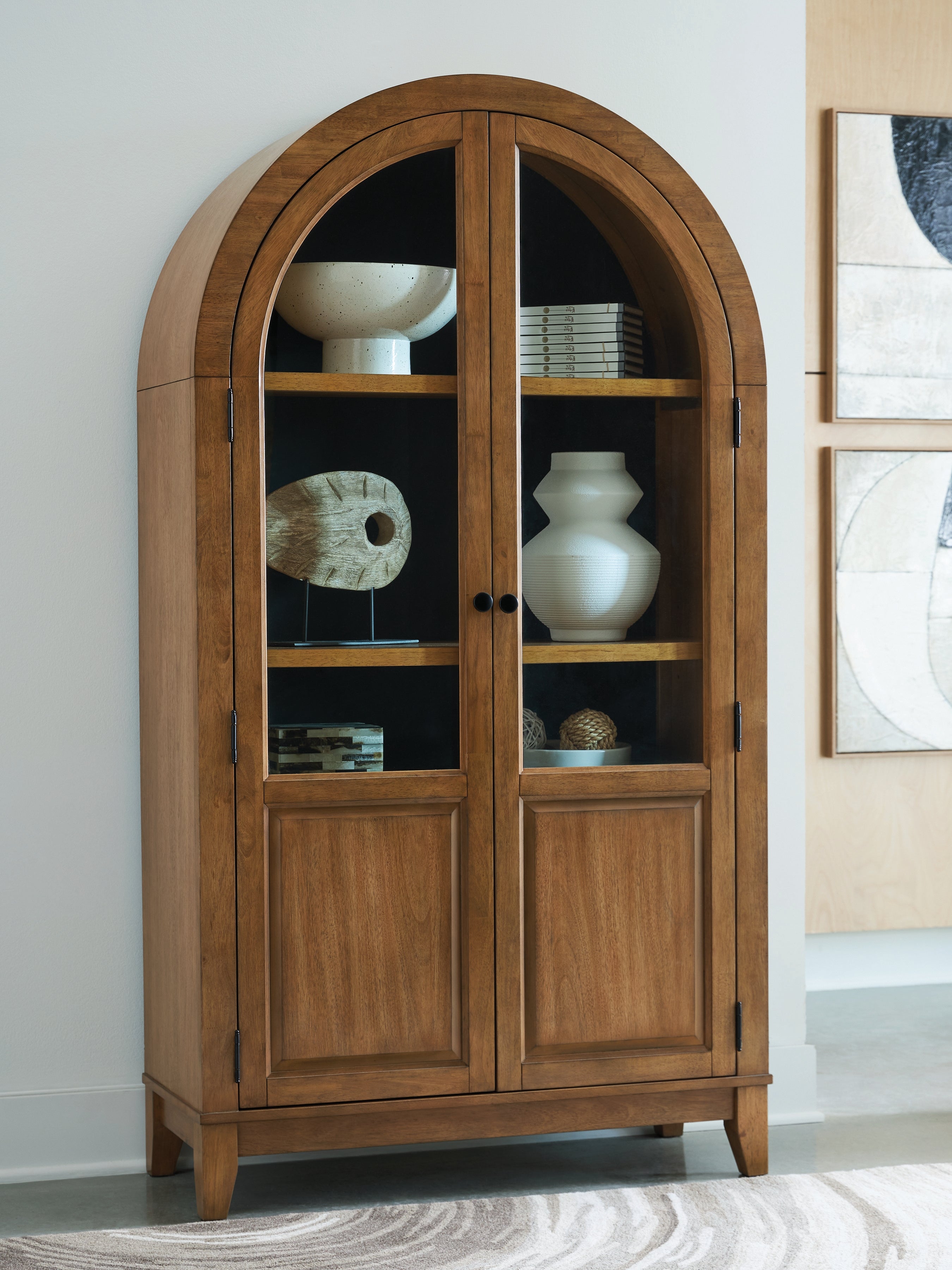Floridian Furniture - Ashley Furniture - Dagandale Accent Cabinet - Accent Cabinet / Natural/Black - A4000705
