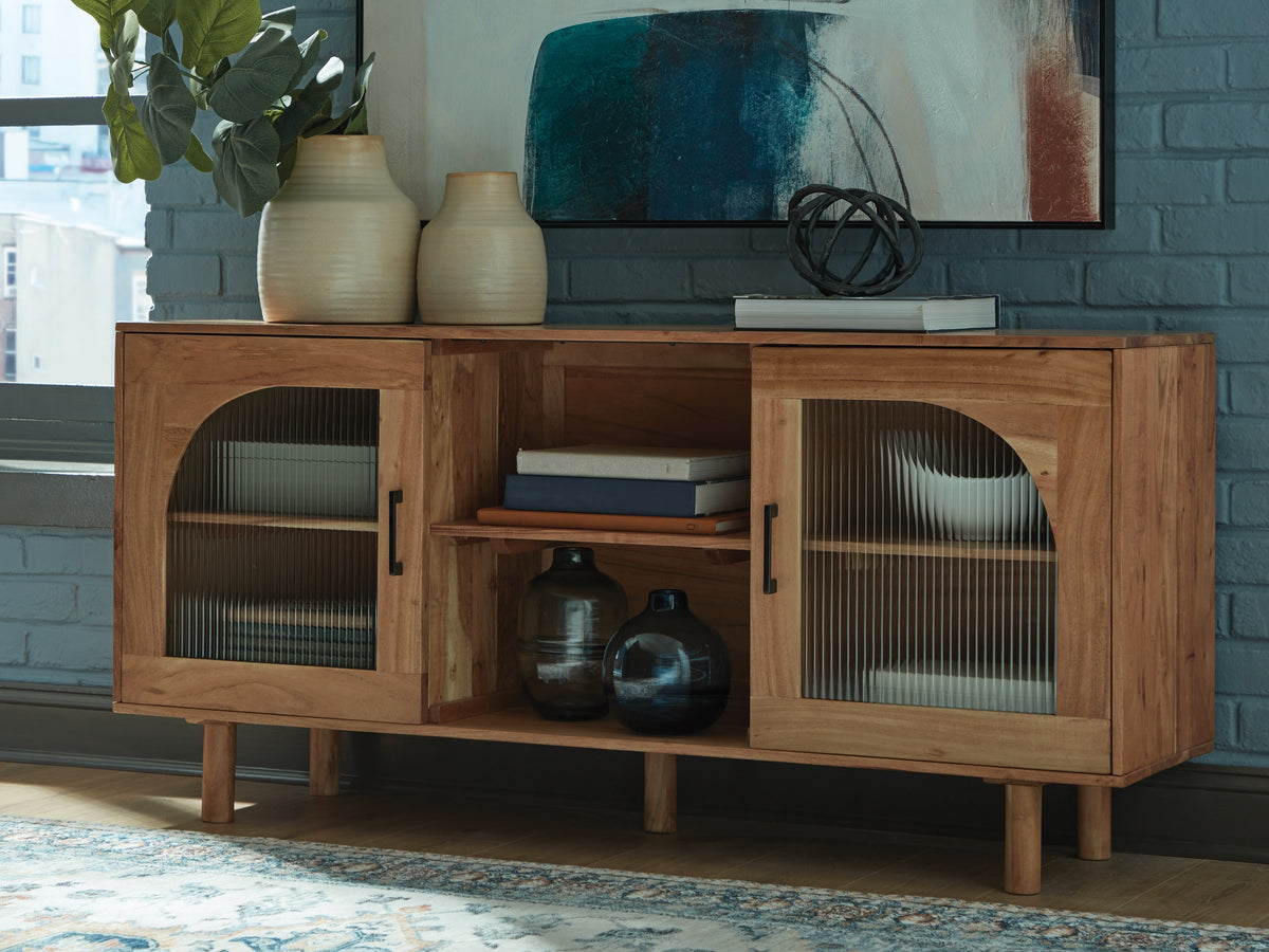 Floridian Furniture - Ashley Furniture - Adway Accent Cabinet - Accent Cabinet / Natural Brown - A4000709