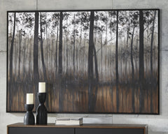 Floridian Furniture - Ashley Furniture - Philyra Wall Decor - Wall Art / Black/Orange/Silver - A8000253