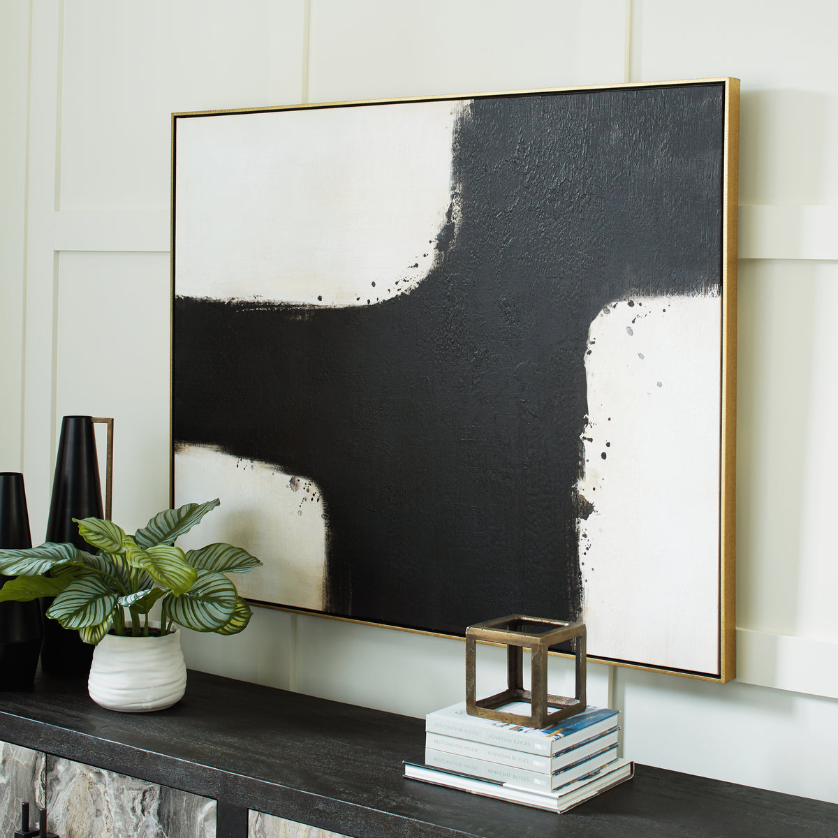 Floridian Furniture - Ashley Furniture - Reighlea Wall Decor - Wall Art / Black/White - A8000352