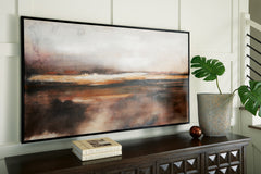 Floridian Furniture - Ashley Furniture - Drewland Wall Decor - Wall Art / Black/Brown/Orange - A8000375