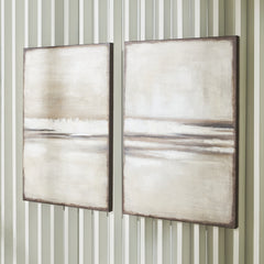 Floridian Furniture - Ashley Furniture - Brockdunn Wall Decor - Wall Art Set (Set of 2) / Tan/Brown - A8000403