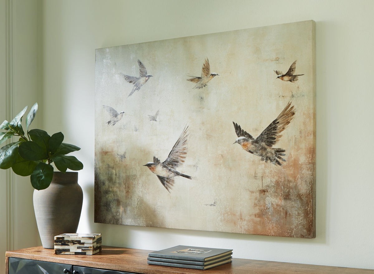 Floridian Furniture - Ashley Furniture - Collmund Wall Decor - Wall Art / Gray/Brown - A8000413