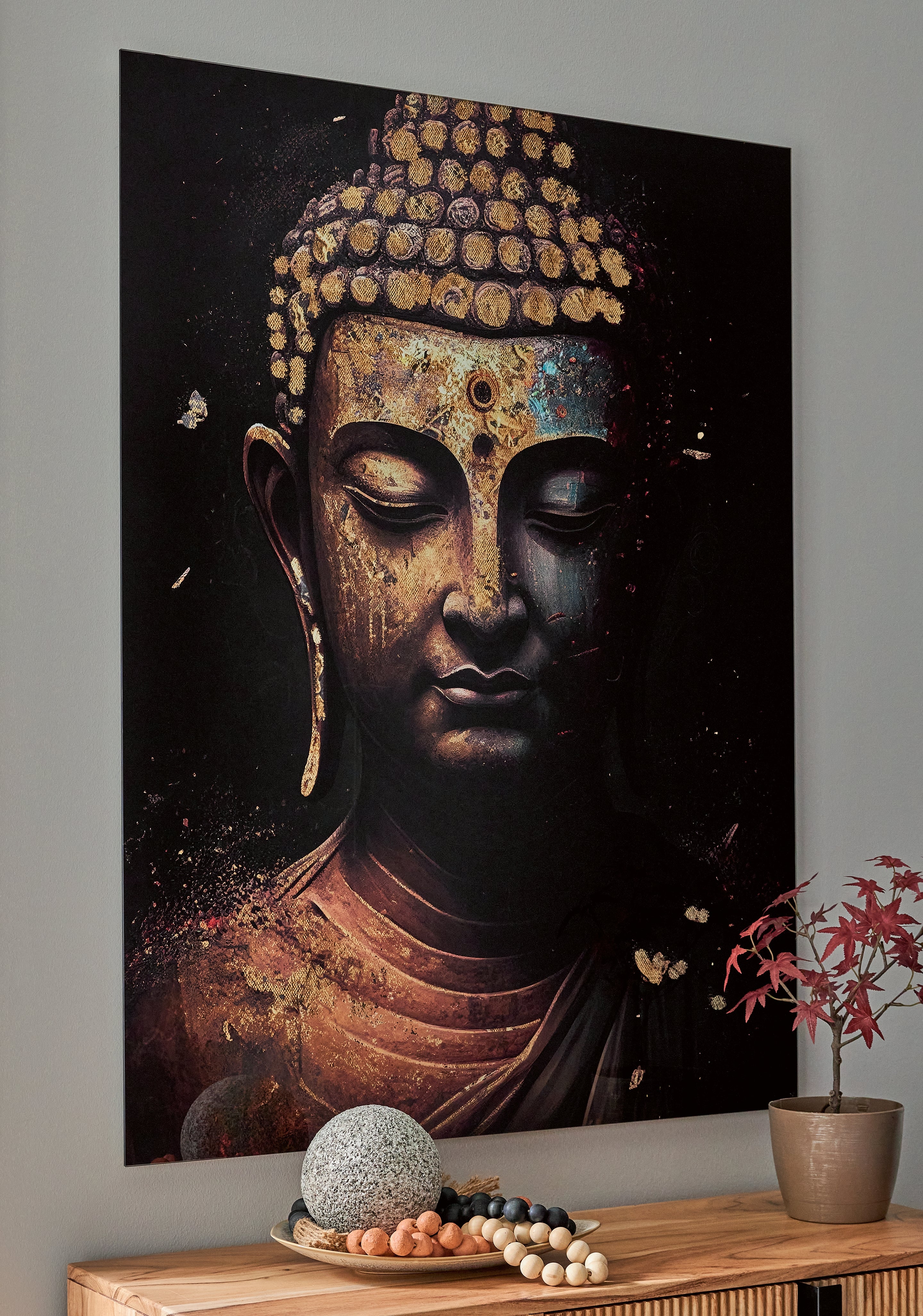 Floridian Furniture - Ashley Furniture - Caymoore Wall Decor - Wall Art / Black/Gold Finish - A8000423