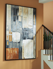 Floridian Furniture - Ashley Furniture - Howford Wall Decor - Wall Art / Brown/Black/Gray - A8000426