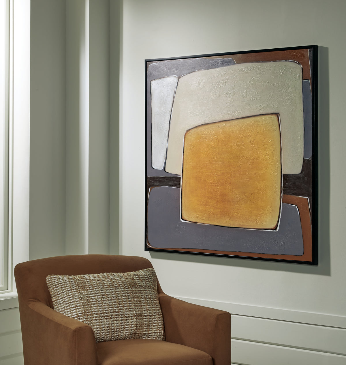 Floridian Furniture - Ashley Furniture - Actman Wall Decor - Wall Art / Cream/Brown/Gray - A8000428