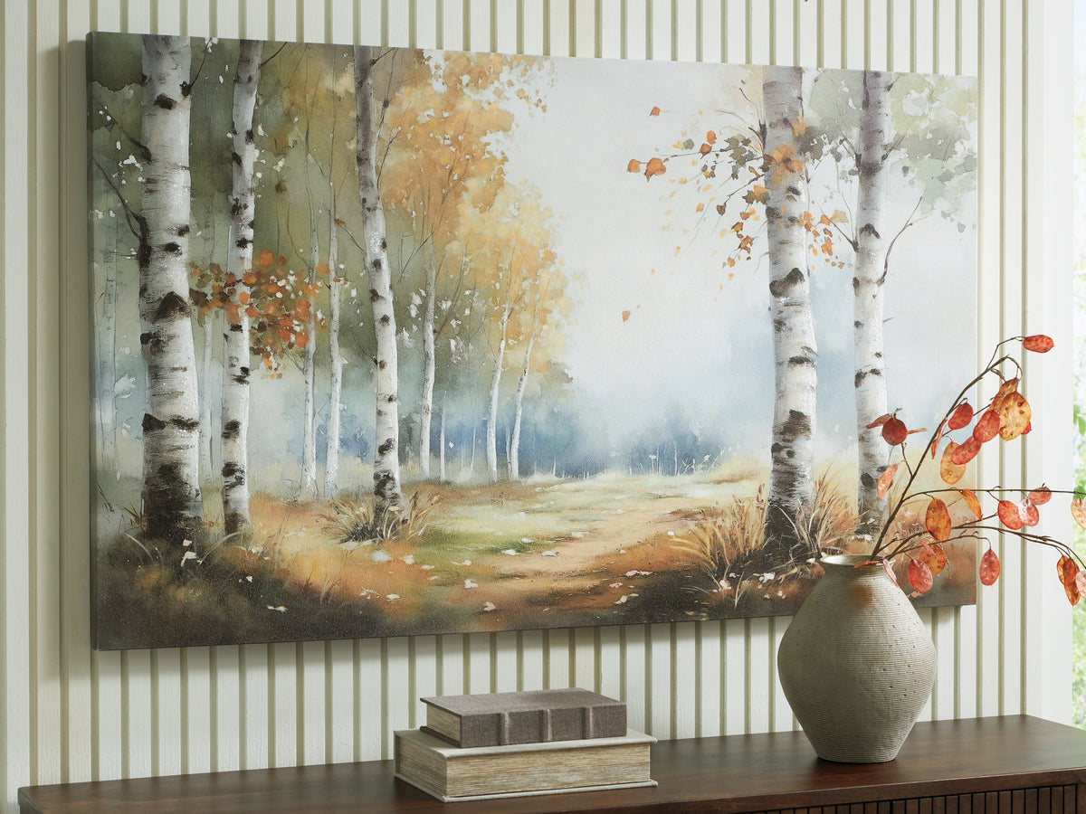 Floridian Furniture - Ashley Furniture - Leithan Wall Decor - Wall Art / Multi - A8000450