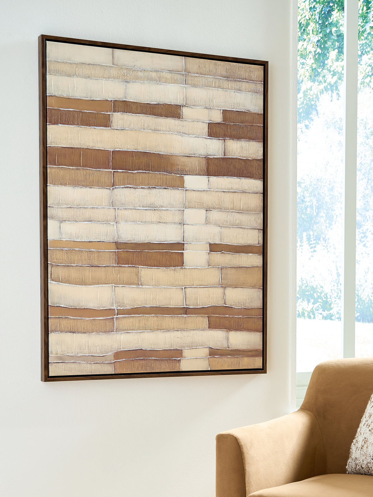 Floridian Furniture - Ashley Furniture - Kalanmore Wall Decor - Wall Art / Brown/Tan/White - A8000460