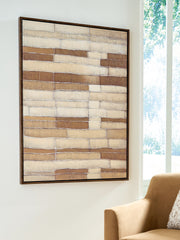 Floridian Furniture - Ashley Furniture - Kalanmore Wall Decor - Wall Art / Brown/Tan/White - A8000460