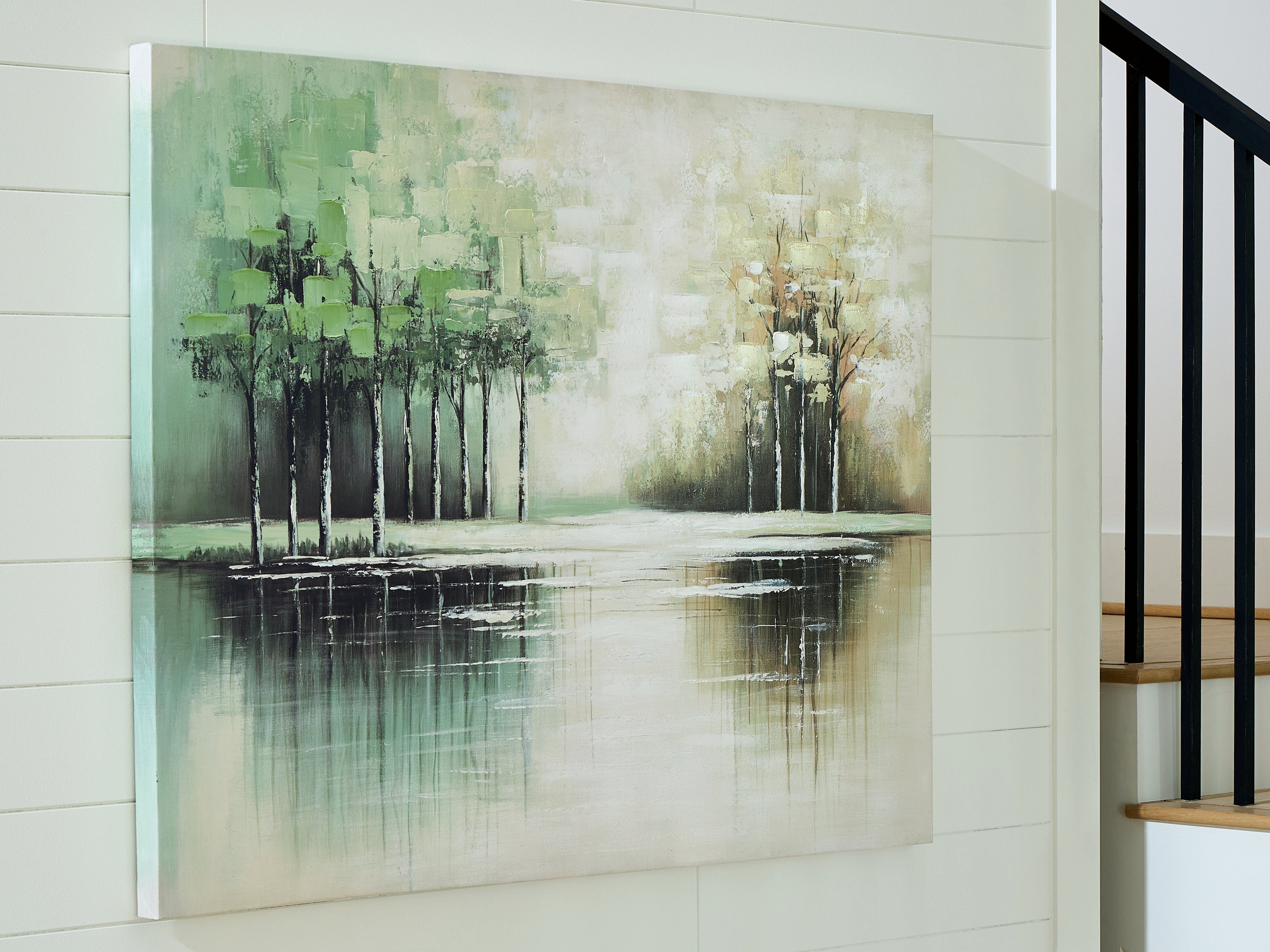 Floridian Furniture - Ashley Furniture - Garlenridge Wall Decor - Wall Art / Green/Tan/White - A8000470