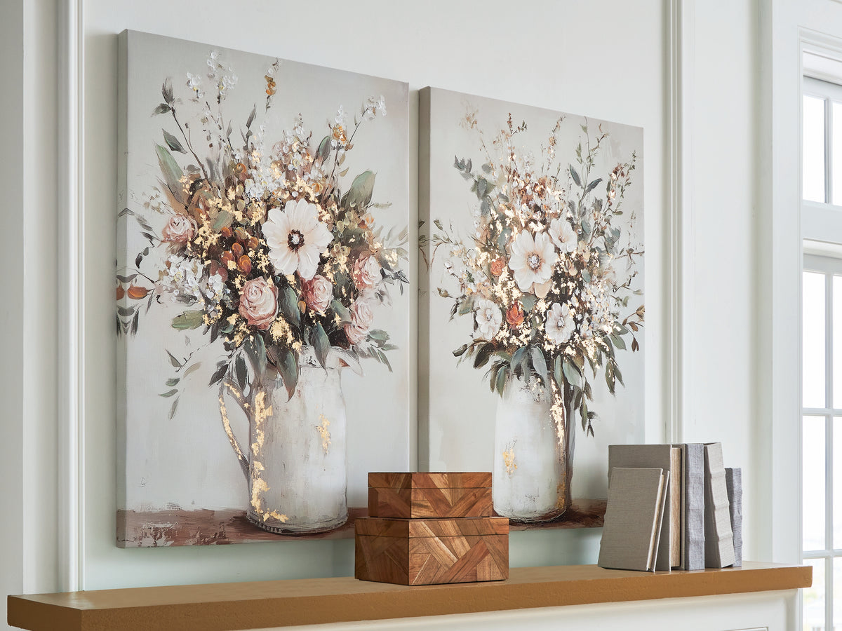 Floridian Furniture - Ashley Furniture - Faisaldon Wall Decor - Wall Art Set (Set of 2) / Multi - A8000476