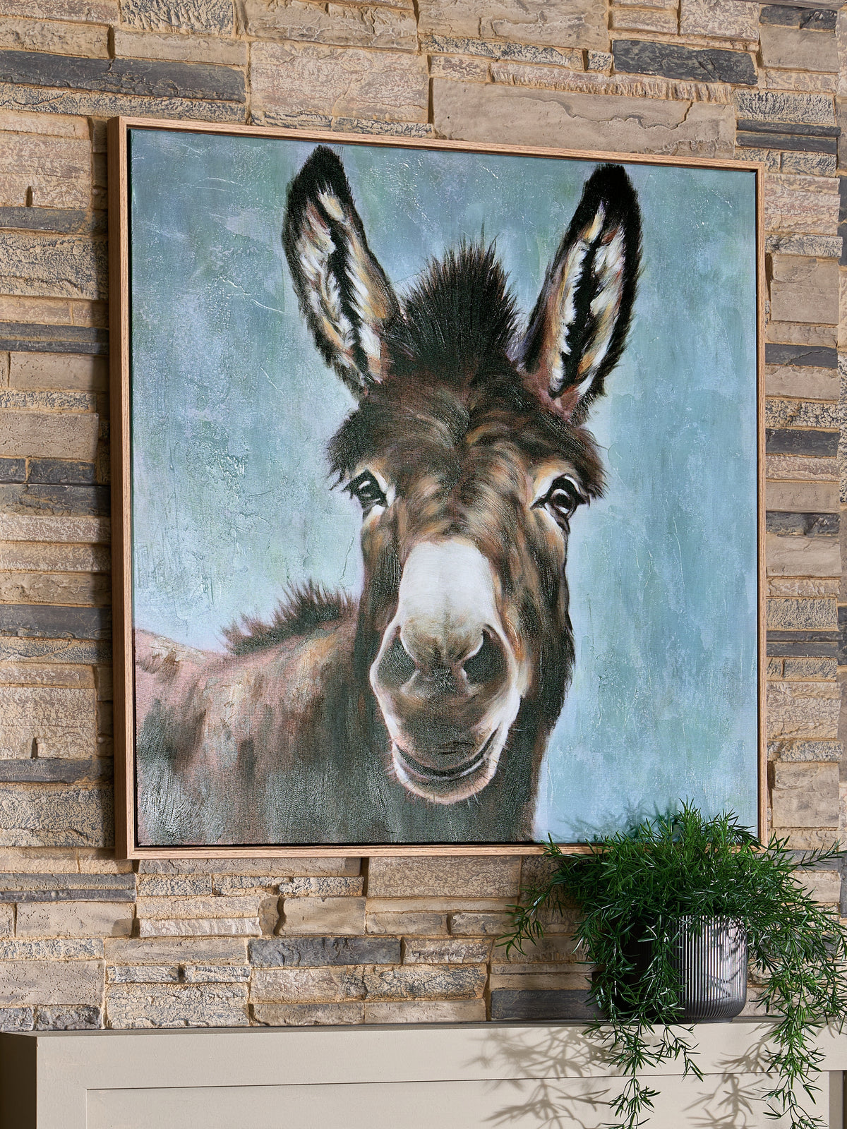 Floridian Furniture - Ashley Furniture - Landerton Wall Decor - Wall Art / Brown/Blue/White - A8000488
