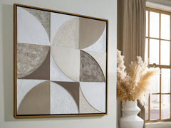 Floridian Furniture - Ashley Furniture - Harelman Wall Decor - Wall Art / Tan/Taupe/White - A8000502