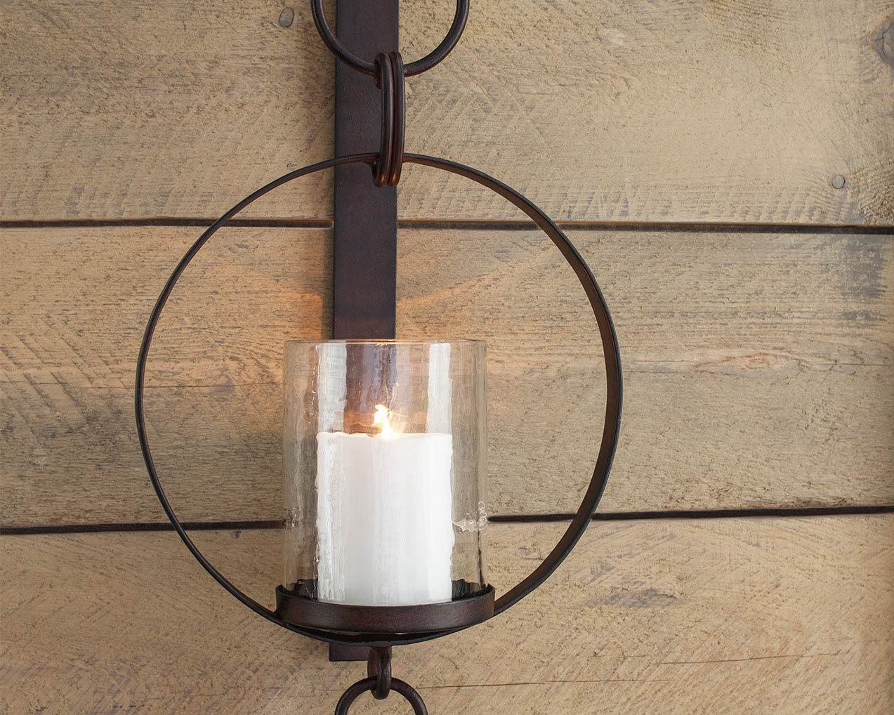 Floridian Furniture - Ashley Furniture - Ogaleesha Wall Decor - Wall Sconce / Brown - A8010036