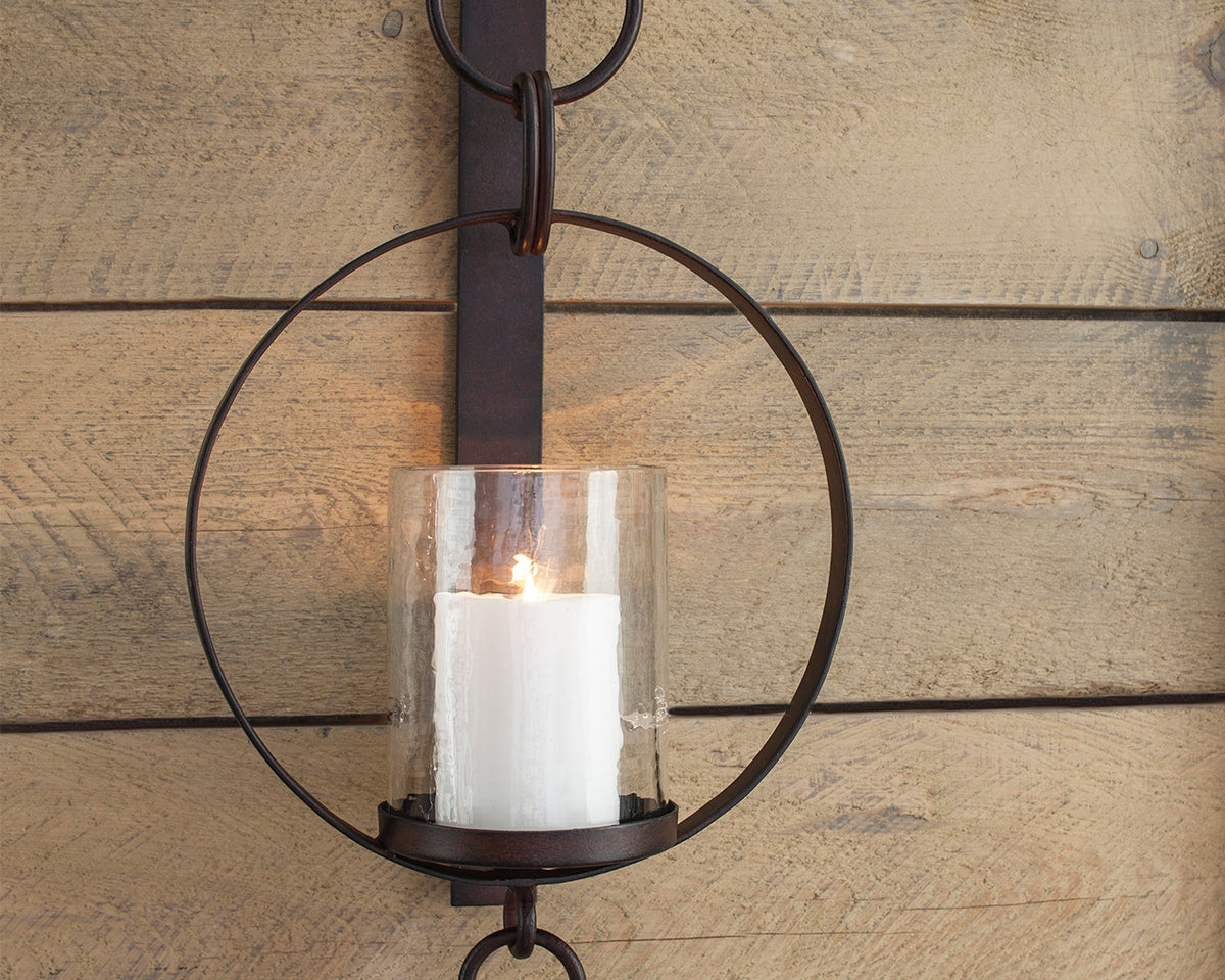 Floridian Furniture - Ashley Furniture - Ogaleesha Wall Decor - Wall Sconce / Brown - A8010036