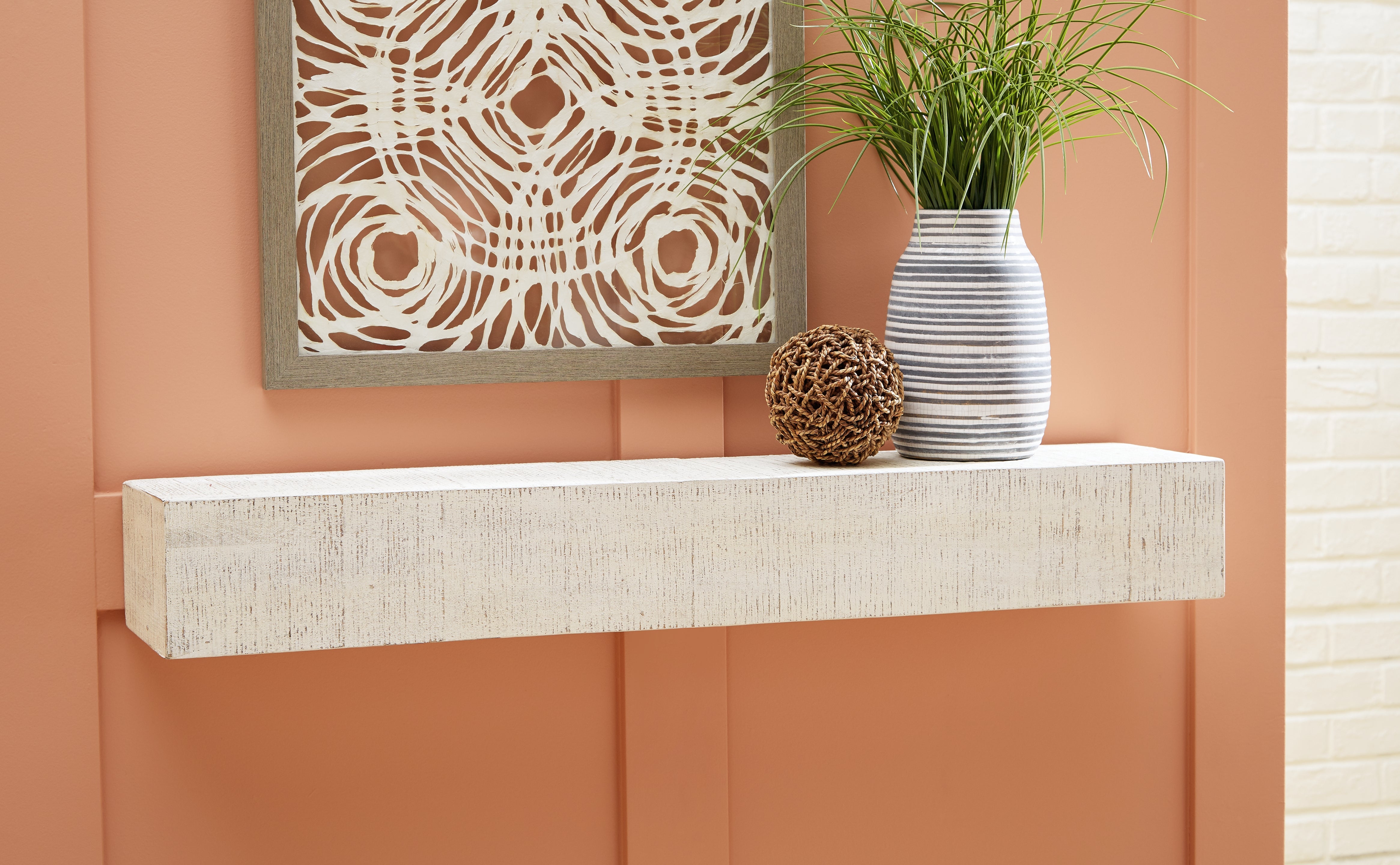 Floridian Furniture - Ashley Furniture - Cadmon Wall Decor - Wall Shelf / Antique White - A8010259