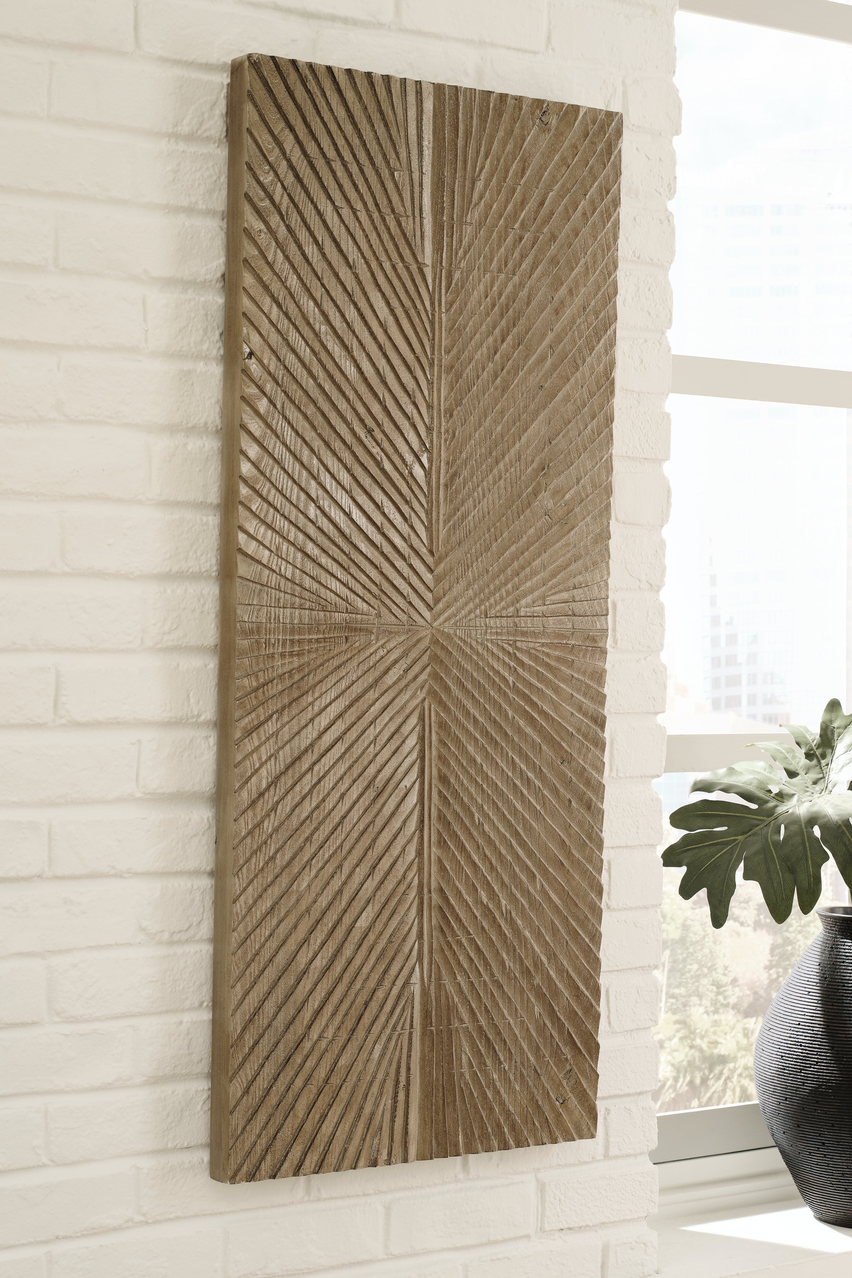 Floridian Furniture - Ashley Furniture - Lenora Wall Decor - Wall Decor / Distressed Brown - A8010280
