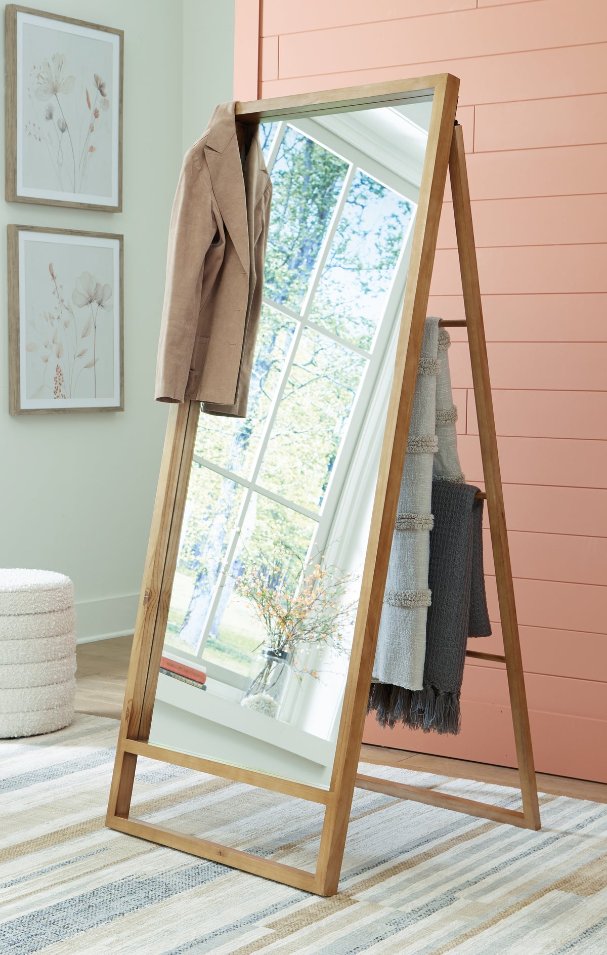 Floridian Furniture - Ashley Furniture - Devford Mirror - Floor Mirror / Brown - A8010341