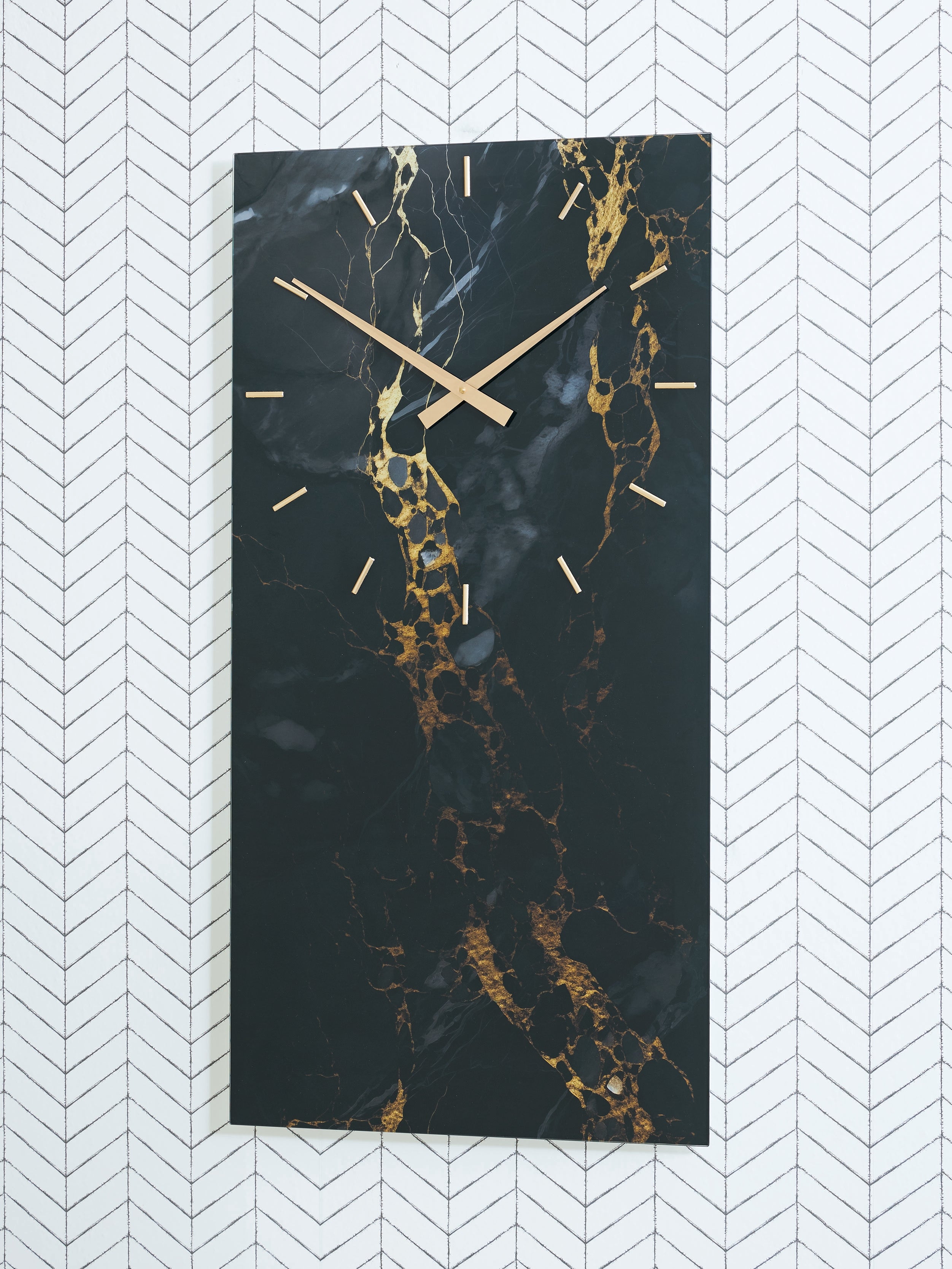 Floridian Furniture - Ashley Furniture - Teague Wall Decor - Wall Clock / Brown/Gray/Ivory - A8010432
