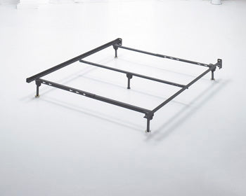Floridian Furniture - Ashley Furniture - Platform Bedroom - Queen Bolt on Bed Frame / Metallic - B100-31
