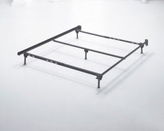 Floridian Furniture - Ashley Furniture - Platform Bedroom - Queen Bolt on Bed Frame / Metallic - B100-31