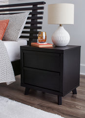 Floridian Furniture - Ashley Furniture - Danziar Bedroom - Full Panel Bed / Black - B1013B20