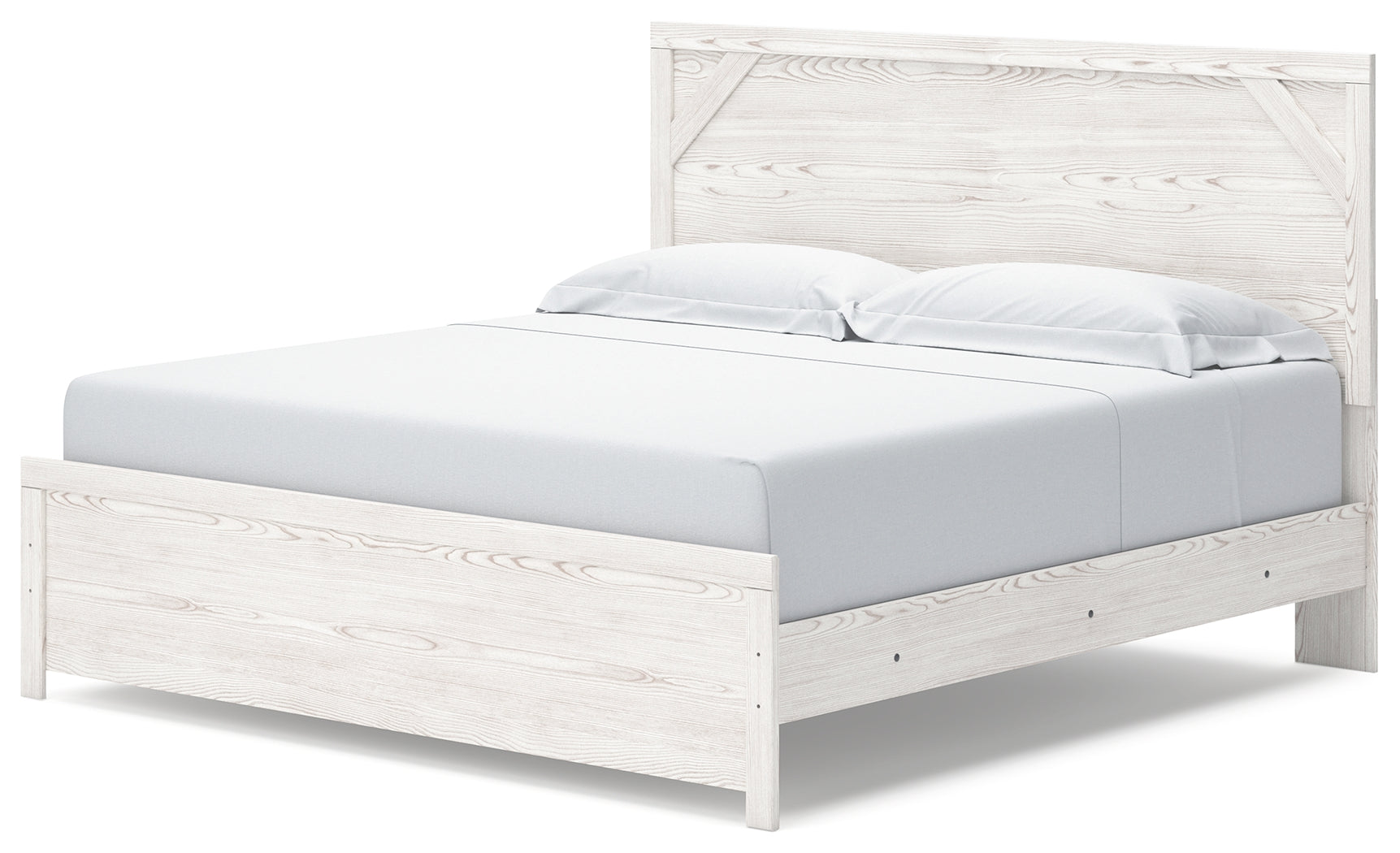 Floridian Furniture - Ashley Furniture - Gerridan Bedroom - King Panel Bed / White/Gray - B1190B3