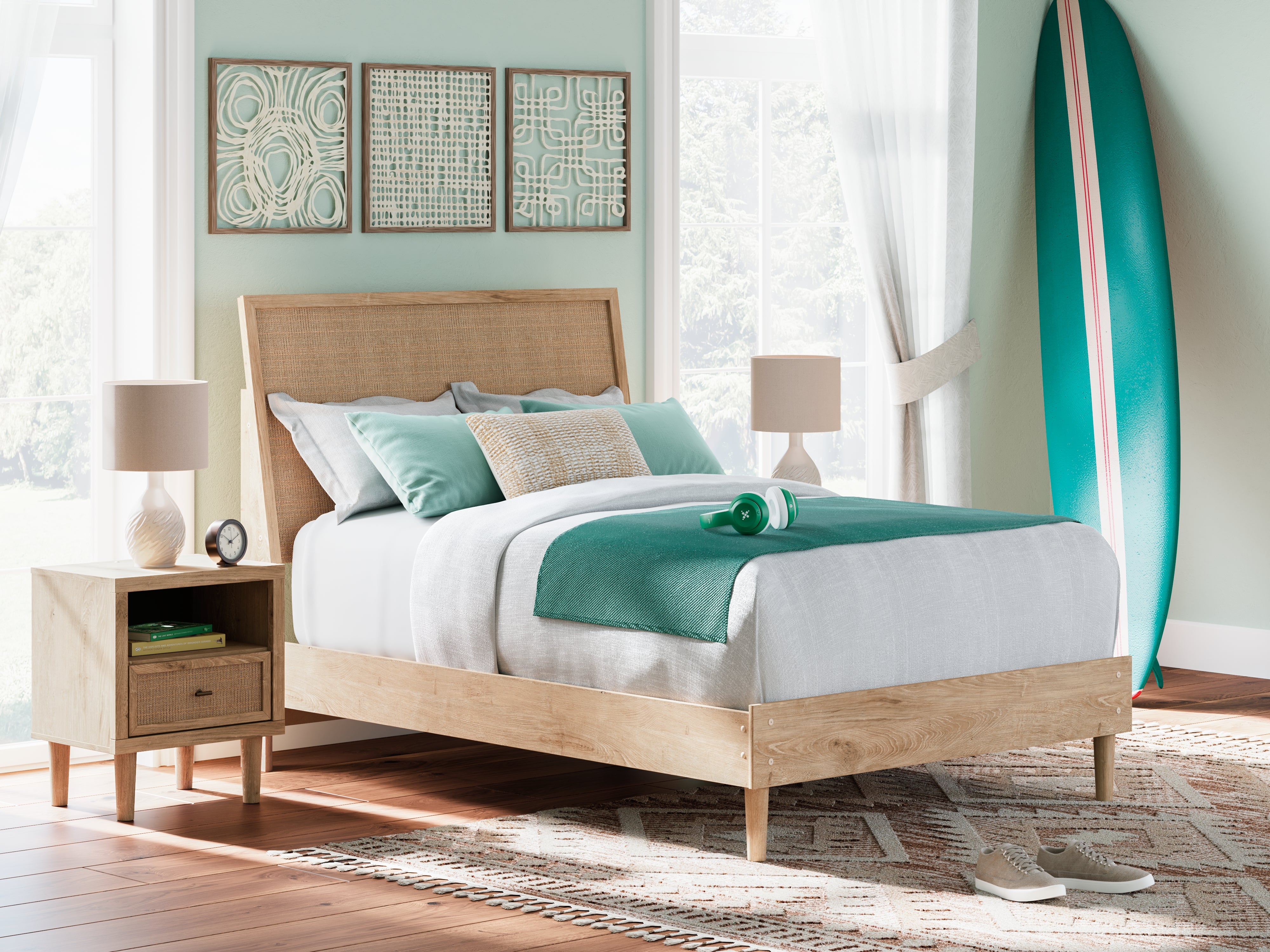 Floridian Furniture - Ashley Furniture - Cielden Bedroom - Full Panel Bed / Two-tone - B1199B6