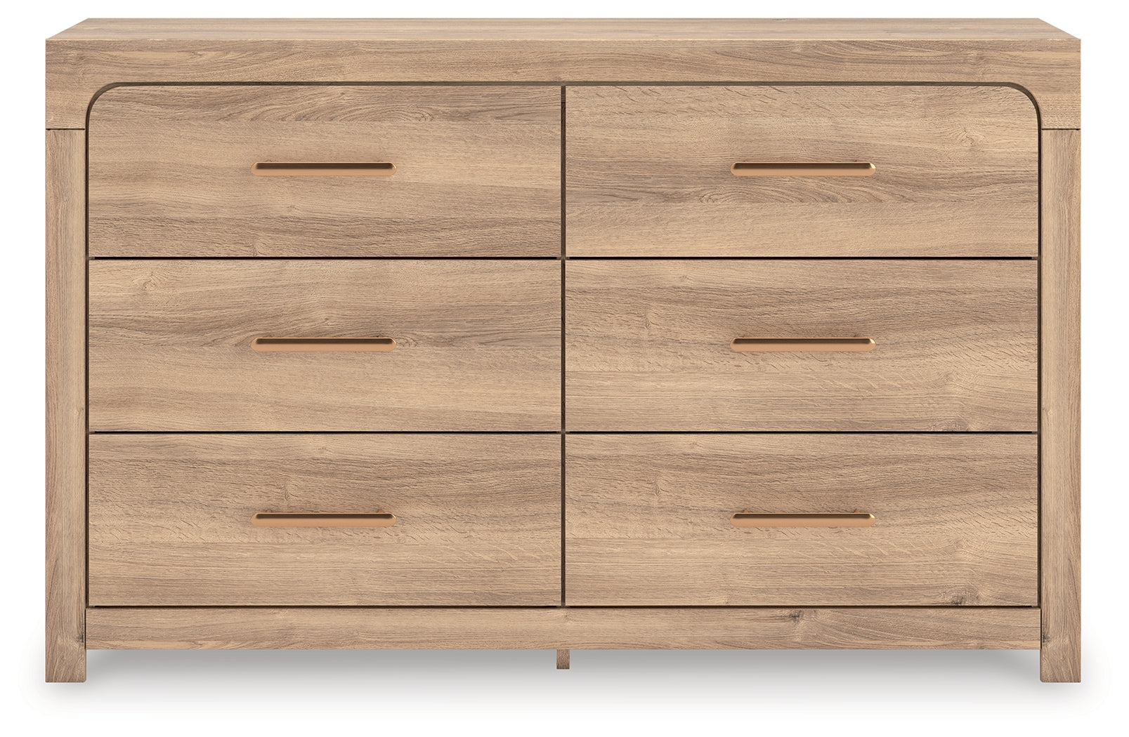 Floridian Furniture - Ashley Furniture - Kinlanni Bedroom - Six Drawer Dresser / Tan - PCB1360-31