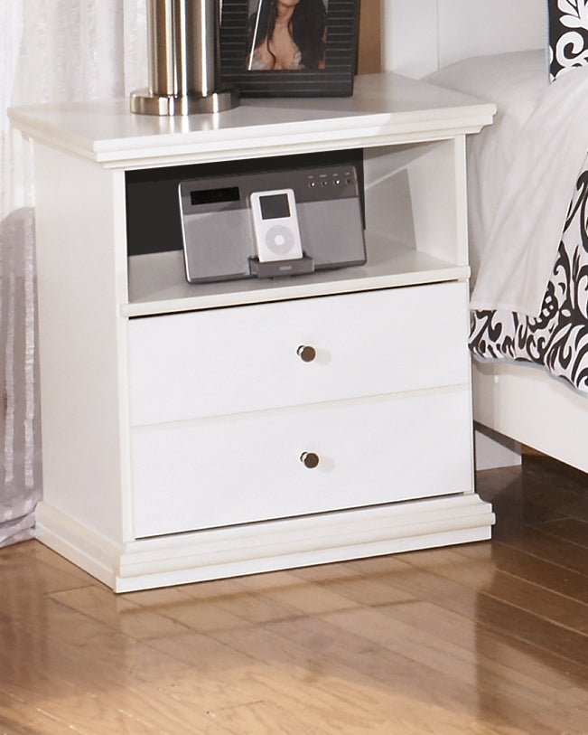 Floridian Furniture - Ashley Furniture - Bostwick Shoals Bedroom - One Drawer Night Stand / White - B139-91