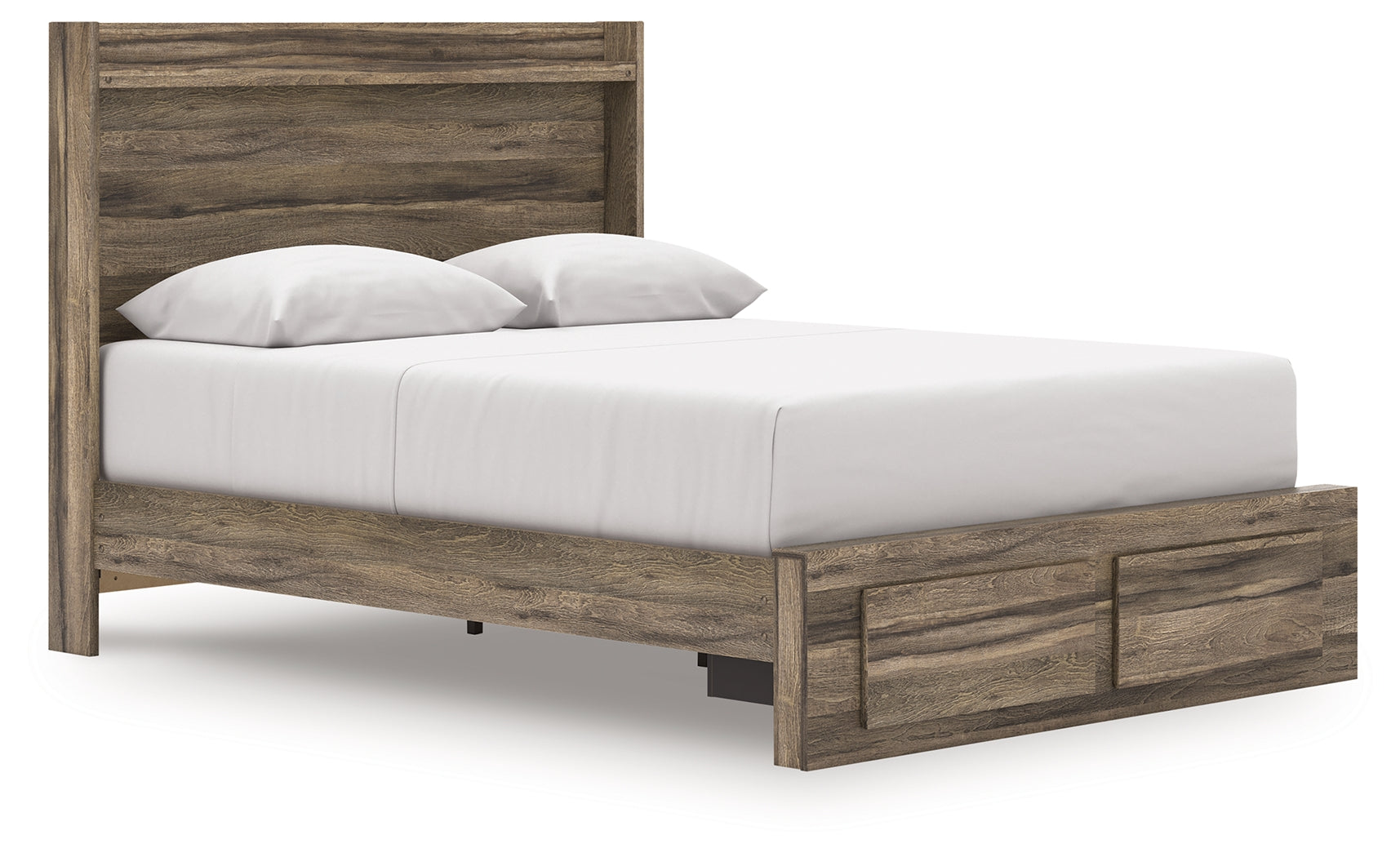 Floridian Furniture - Ashley Furniture - Elbrim Bedroom - Queen Panel Storage Bed / Brown - PCB2005B4