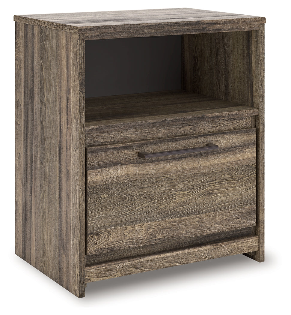 Floridian Furniture - Ashley Furniture - Elbrim Bedroom - One Drawer Night Stand / Brown - PCB2005-91