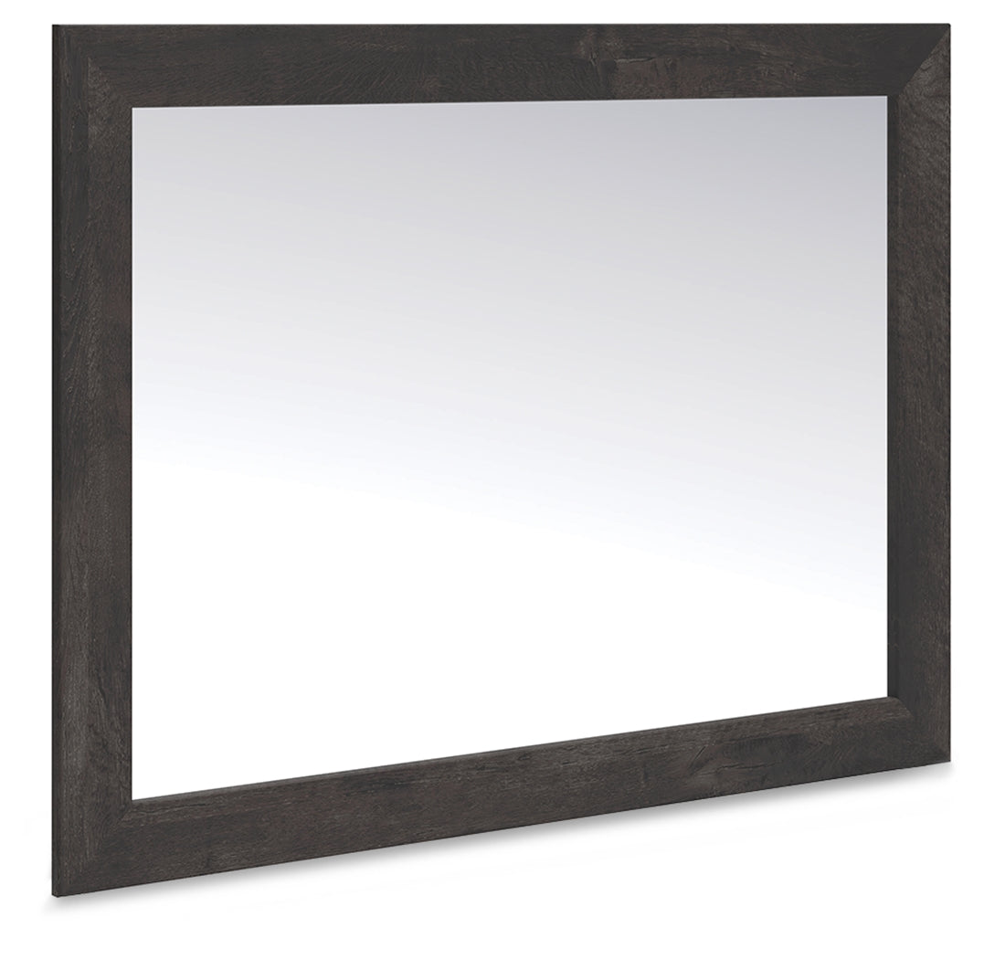 Floridian Furniture - Ashley Furniture - Hollivern Bedroom - Bedroom Mirror / Dark Gray - PCB2108-36