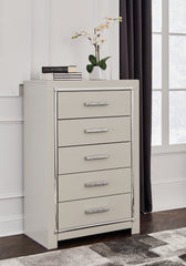 Floridian Furniture - Ashley Furniture - Zyniden Bedroom - Six Drawer Dresser / Silver - B2114-31