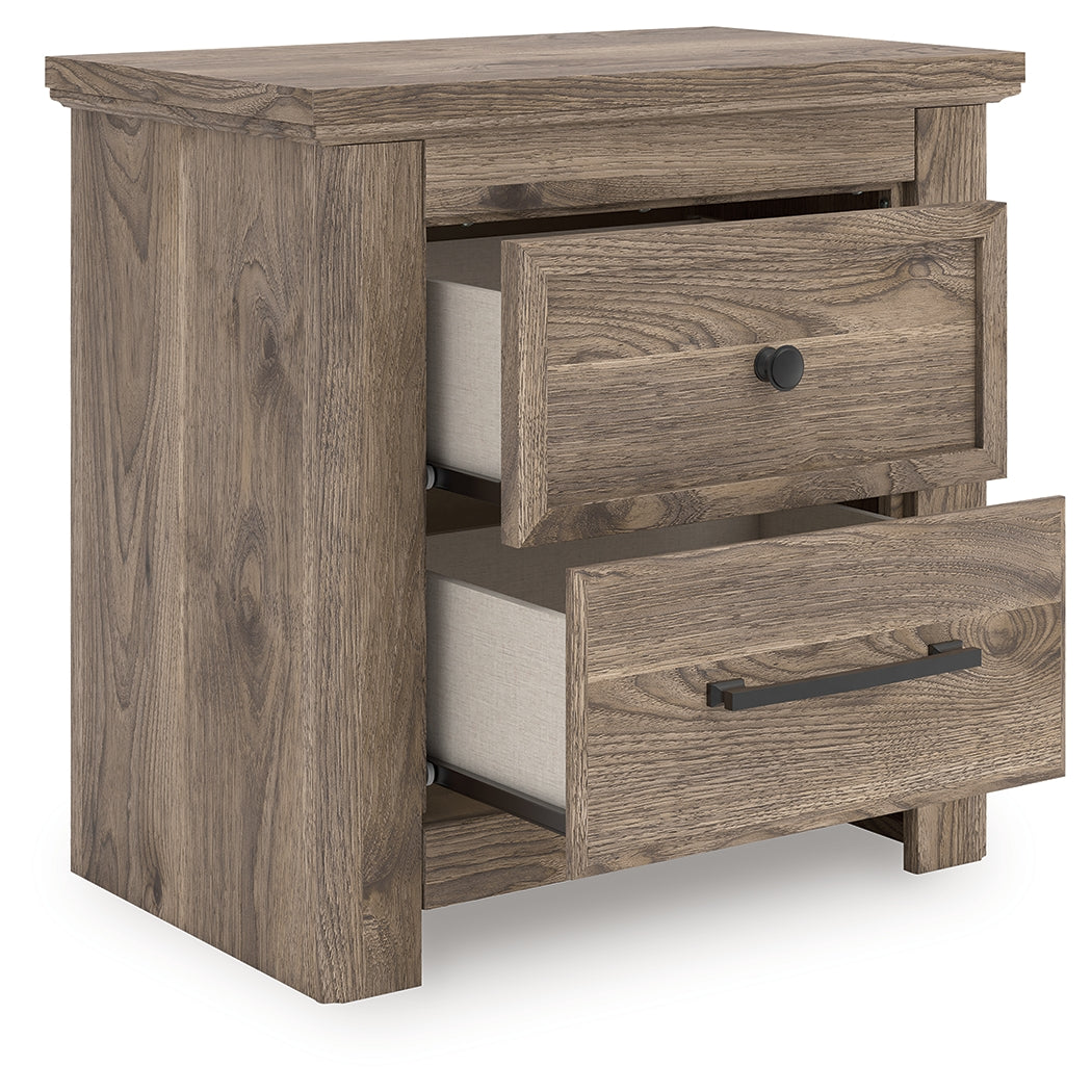 Floridian Furniture - Ashley Furniture - Rusticott Bedroom - Two Drawer Night Stand / Brown - PCB2260-92
