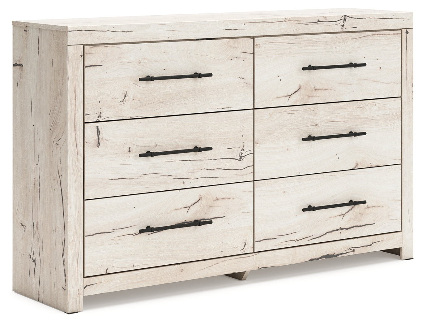 Floridian Furniture - Ashley Furniture - Lawroy Bedroom - Six Drawer Dresser / Light Natural - B2310-31