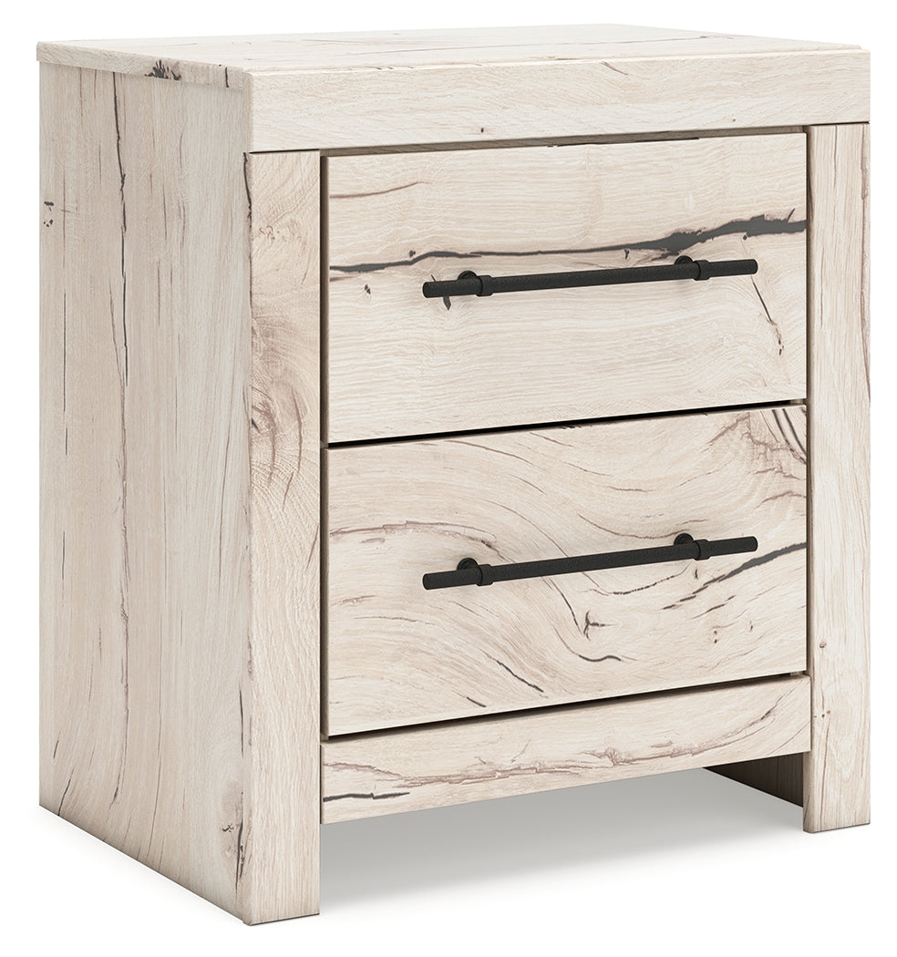 Floridian Furniture - Ashley Furniture - Lawroy Bedroom - Full Panel Bed with Storage / Light Natural - B2310B43