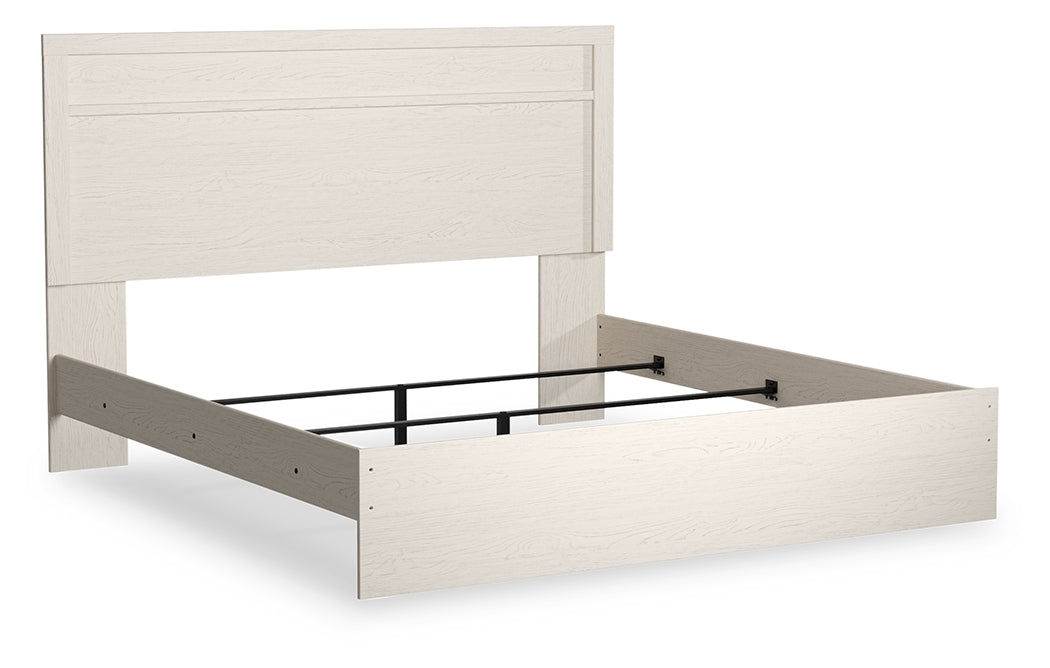 Floridian Furniture - Ashley Furniture - Stelsie Bedroom - King Panel Bed / White - B2588B3
