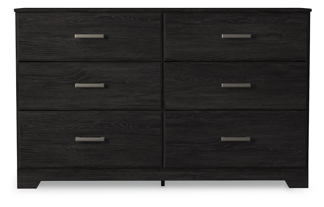 Floridian Furniture - Ashley Furniture - Belachime Bedroom - Six Drawer Dresser / Charcoal - B2589-31