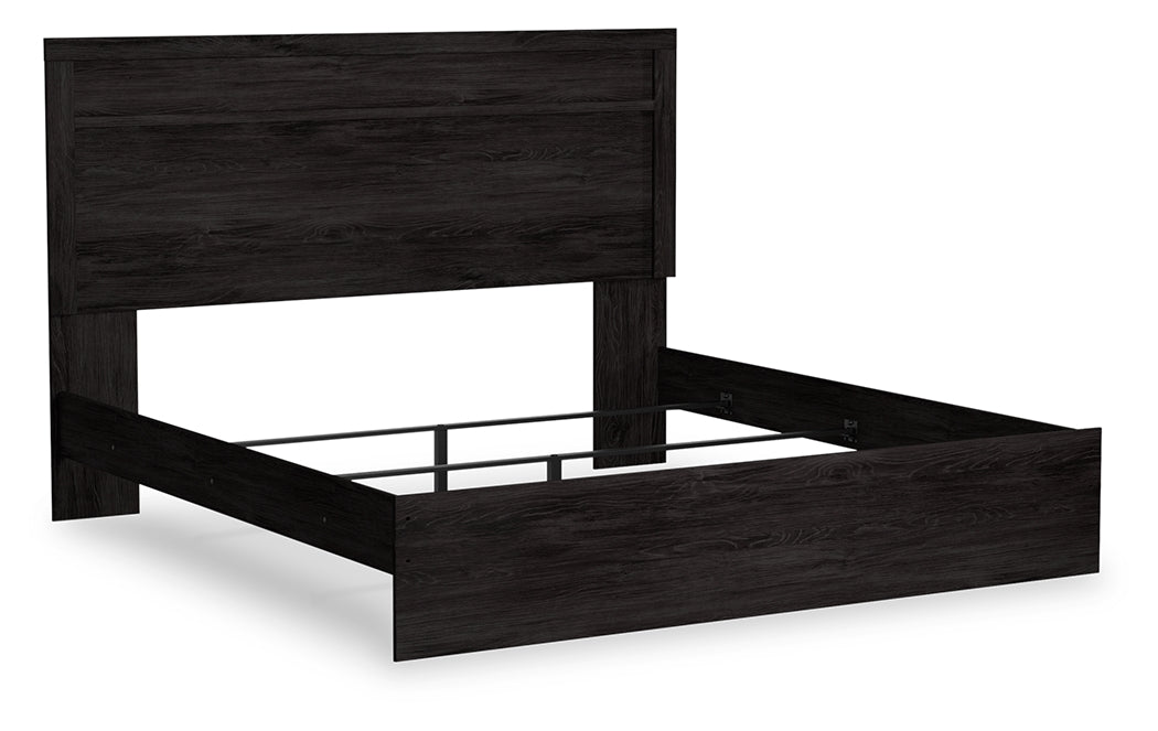 Floridian Furniture - Ashley Furniture - Belachime Bedroom - King Panel Bed / Charcoal - B2589B4