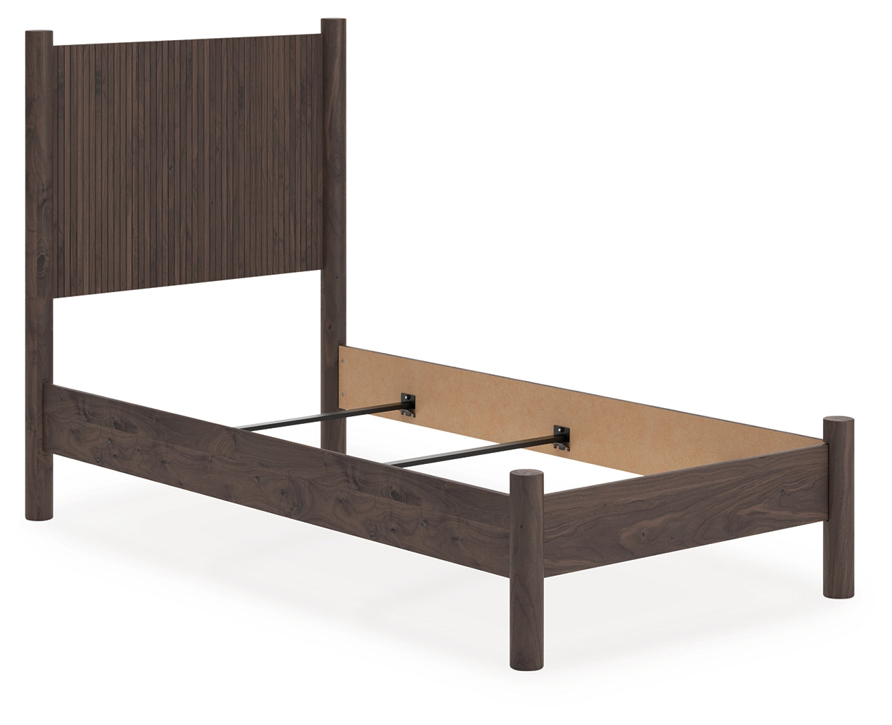 Floridian Furniture - Ashley Furniture - Pamytta Bedroom - Twin Panel Bed / Brown - PCB2614B14