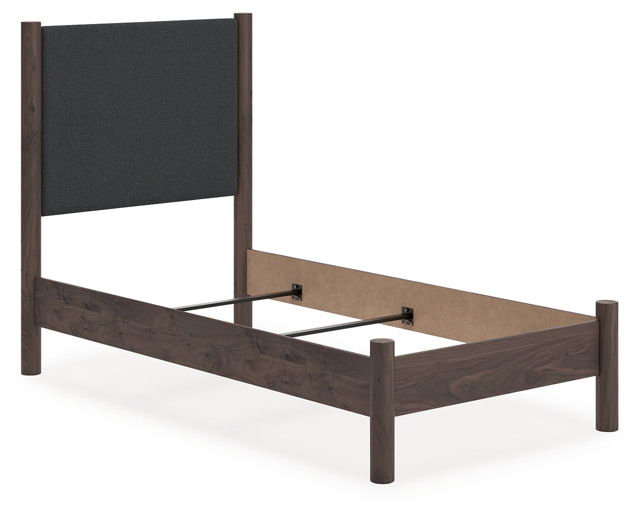 Floridian Furniture - Ashley Furniture - Pamytta Bedroom - Twin Upholstered Panel Bed / Brown - PCB2614B20