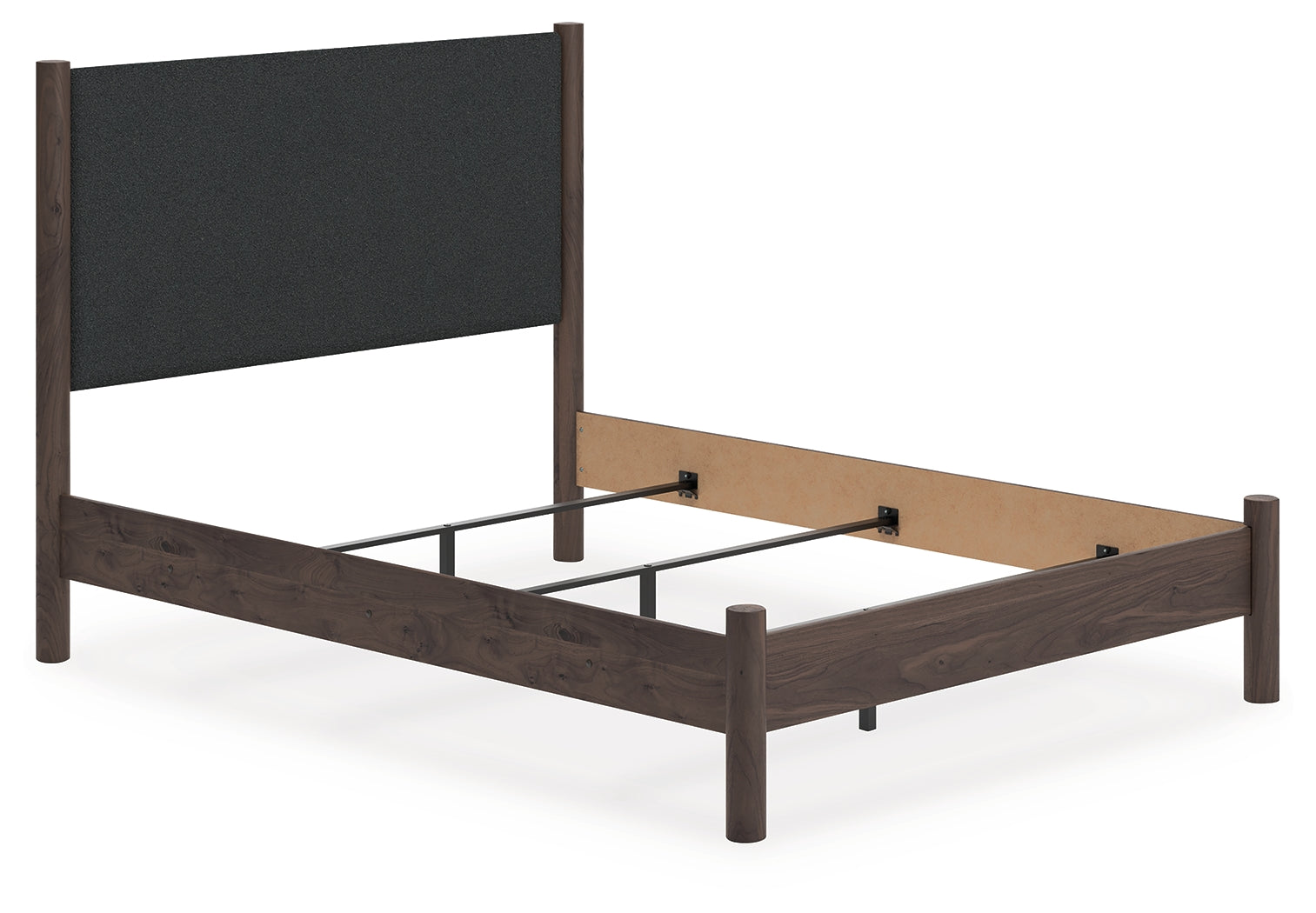 Floridian Furniture - Ashley Furniture - Pamytta Bedroom - Queen Upholstered Panel Bed / Brown - PCB2614B24