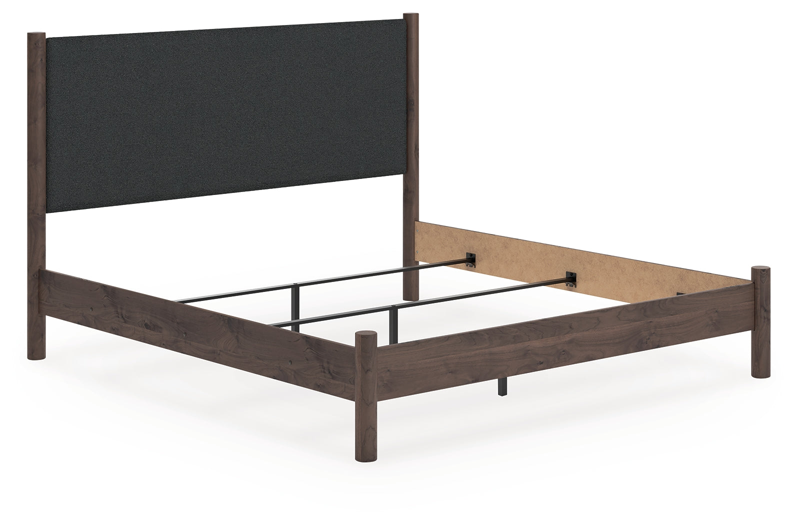Floridian Furniture - Ashley Furniture - Pamytta Bedroom - King Upholstered Panel Bed / Brown - PCB2614B29