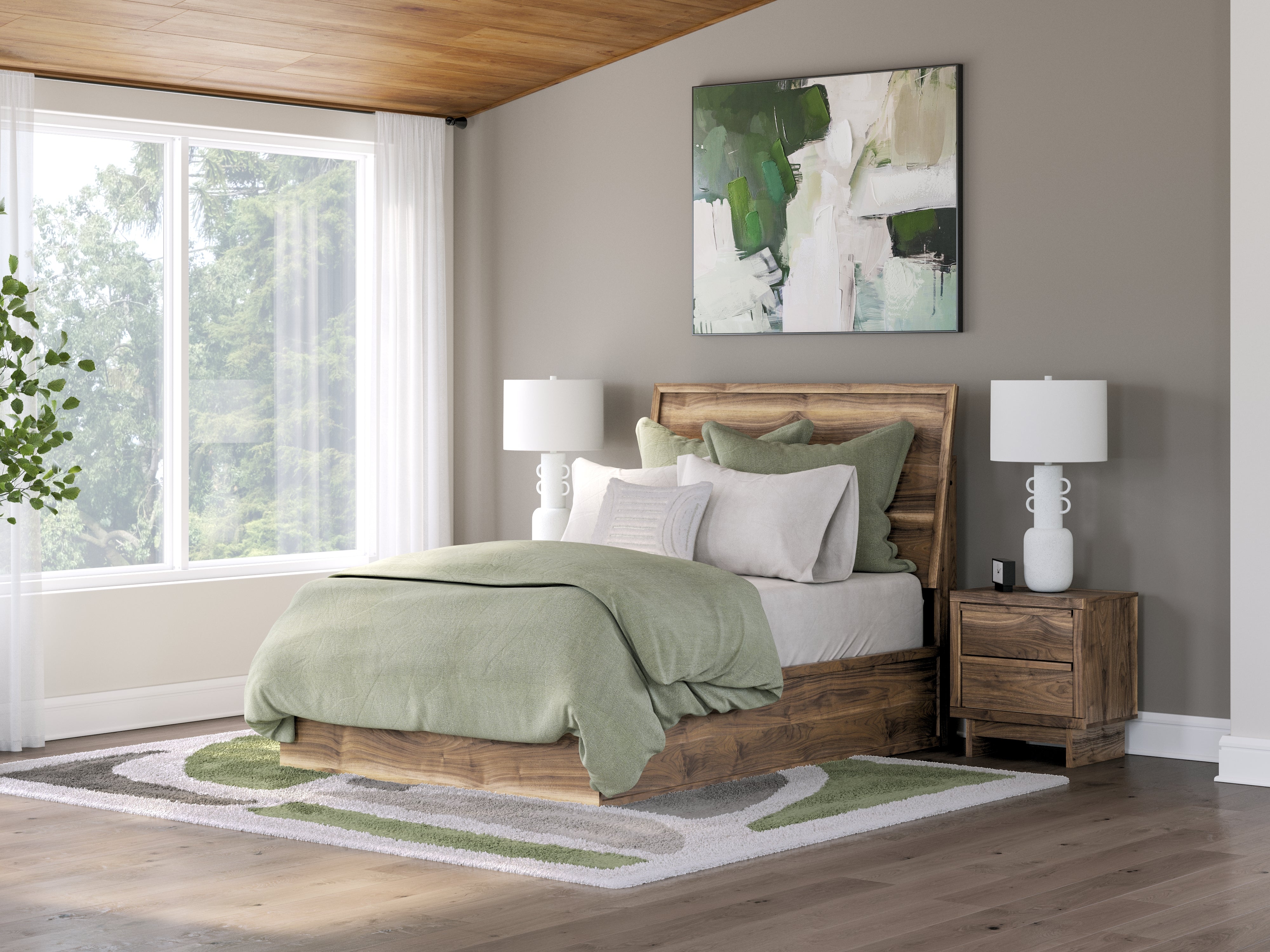 Floridian Furniture - Ashley Furniture - Chirason Bedroom - Full Panel Bed / Brown - PCB3367B22