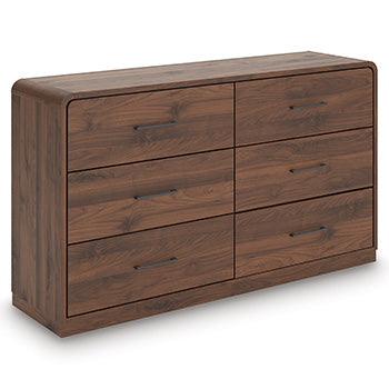Floridian Furniture - Ashley Furniture - Fortlorn Bedroom - Dresser / Walnut Brown - PCB386-31